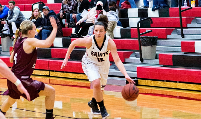 Saint Martin's guard Krista Stabler leads the GNAC with 18.5 points per game.
